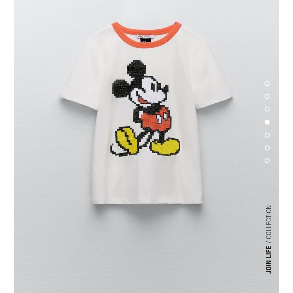 NWT Zara Mickey Mouse Disney t shirt